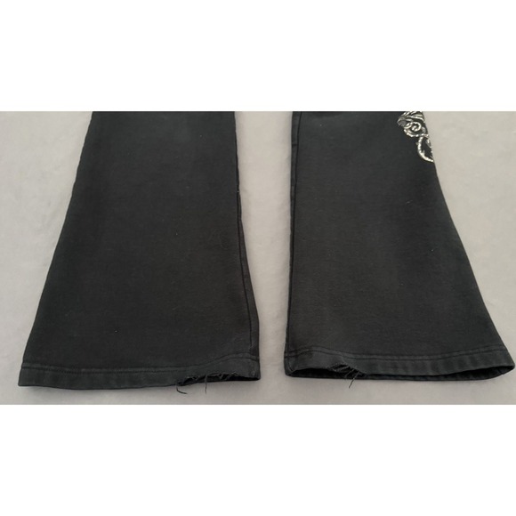 Harley-Davidson Sweatpants Womens Small Black Flare Lounge Graphic Y2K 2000s - Picture 13 of 16